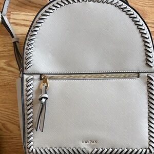 Calpak Beige Backpack with Black Trim